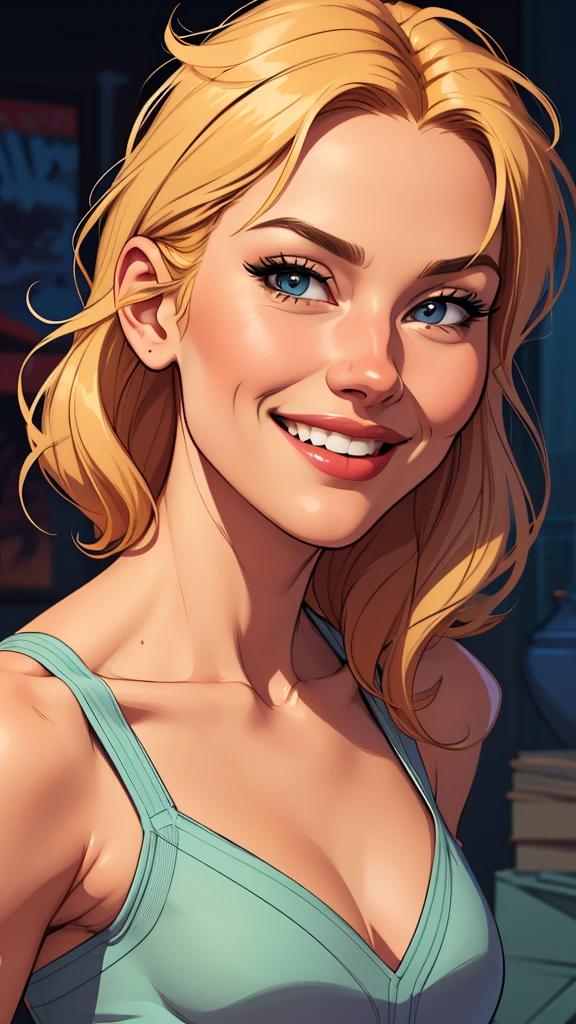 Xena princess warrior portrait mode sensual sesys style Cartoon style digital illustration together boyfriends Cartoon style character portrait mode Character cartoon style facial expression happy beautiful smile and six medium small portrait mode waist up 