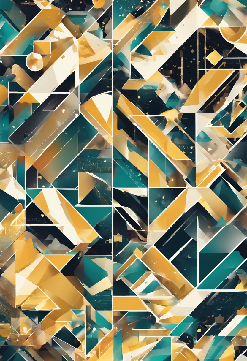 (((wallpaper)))，Gold, silver and rainbow glitter is scattered across the screen.，Dazzling brilliance，A masterpiece．