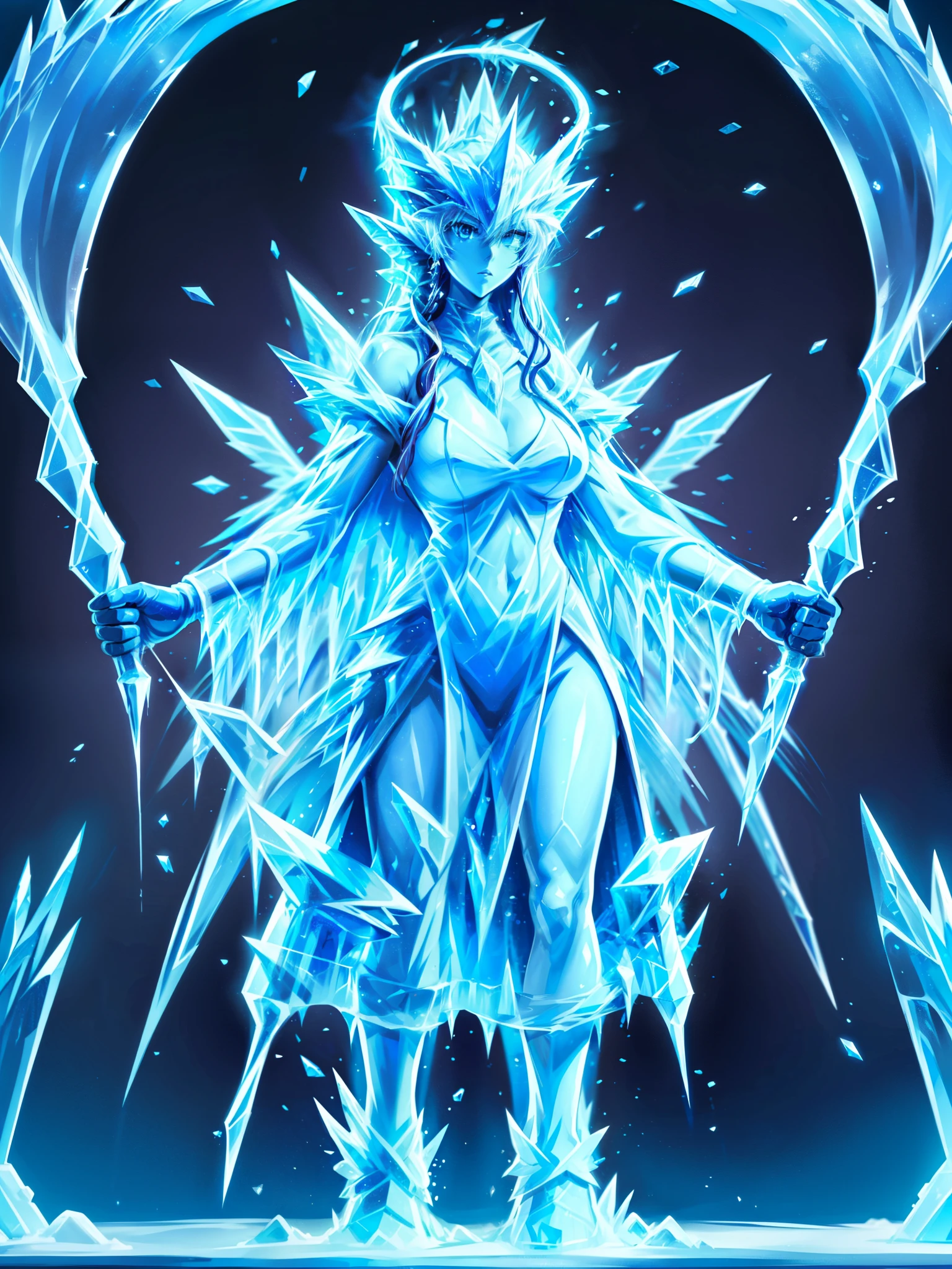 fantasy art, RPG art, icestyle a picture of an (ice sculpture: 1.5) (ultra detailed, Masterpiece, best quality: 1.4) of an (icy: 1.4) female angel (ultra detailed, Masterpiece, best quality: 1.3) spread angel wings angel_wings (ultra detailed, Masterpiece, best quality: 1.3) made from ice, fiery halo red fire, flame hair, fantasy temple background best quality, 16k, [ultra detailed], masterpiece, best quality, (ultra detailed), full body, ultra wide shot, photorealistic