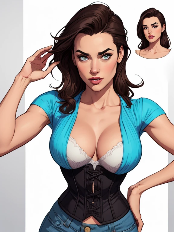 Personagens GTA estilo artgerm femininas Yvonne Strahovski estilo de desenho animado:1.2), Woman from Southern Brazil Drawing Art Gaucho Artline white background woman Cartoon image of a woman , roupas sensuais , garota super valente destemida , Ilustra??o estilo desenho animado, estilo de arte dos desenhos animados, estilo de arte dos desenhos animados, digital illustration style, design de personagens altamente detalhado, arte digital detalhada fofa, City fan art, design de personagem retrato, beautiful digital illustration, retrato de alta qualidade, arte em quadrinhos, retrato do design do personagem, Busty without clothes and medium breasts female character two girlfriends Beautiful character pose in dynamic pose two women together Yvonne Strahovski on the left and together with Jennifer Connelly on the right with a symmetrical body with a corset and beautiful breasts, corpo bem definido, delicado e sensual, estilo de desenho animado, digital illustration with each other artgerm style Angelica - Fate/Kaleid Liner Prisma Illya cartoon style digital illustration colorful background diverse attractive woman sesy beautiful female symmetrical breasts beautiful breasts in cartoon style digital illustration art, melhor qualidade,Cartoon style digital illustration style Jill Valentin resident Evil (papel de parede extremamente detalhado da unidade CG 8k), (melhor qualidade), (best illustration), (melhor sombra), absurdos, Realistic lighting, (abismo), lindo brilho detalhado, arte de , Cartoon style digital illustration style artgermstyle Cartoon style digital illustration GTA