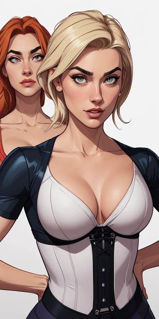 Personagens GTA estilo artgerm femininas Yvonne Strahovski estilo de desenho animado:1.2), Woman from Southern Brazil Drawing Art Gaucho Artline white background woman Cartoon image of a woman , roupas sensuais , garota super valente destemida , Ilustra??o estilo desenho animado, estilo de arte dos desenhos animados, estilo de arte dos desenhos animados, digital illustration style, design de personagens altamente detalhado, arte digital detalhada fofa, City fan art, design de personagem retrato, beautiful digital illustration, retrato de alta qualidade, arte em quadrinhos, retrato do design do personagem, Busty without clothes and medium breasts female character two girlfriends Beautiful character pose in dynamic pose two women together Yvonne Strahovski on the left and together with Jennifer Connelly on the right with a symmetrical body with a corset and beautiful breasts, corpo bem definido, delicado e sensual, estilo de desenho animado, digital illustration with each other artgerm style Angelica - Fate/Kaleid Liner Prisma Illya cartoon style digital illustration colorful background diverse attractive woman sesy beautiful female symmetrical breasts beautiful breasts in cartoon style digital illustration art, melhor qualidade,Cartoon style digital illustration style Jill Valentin resident Evil (papel de parede extremamente detalhado da unidade CG 8k), (melhor qualidade), (best illustration), (melhor sombra), absurdos, Realistic lighting, (abismo), lindo brilho detalhado, arte de , Cartoon style digital illustration style artgermstyle Cartoon style digital illustration GTA