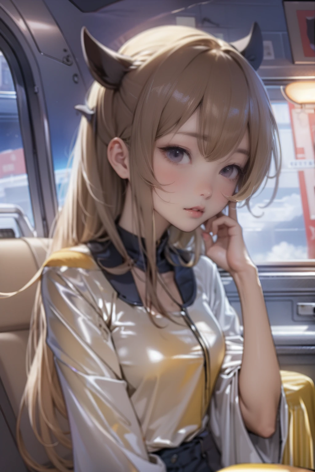 (photorealistic:1.8, highest quality:1.8,8K masterpiece:1.8,High resolution,muste piece:1.8,RAW Photos,cinematic lighting),No split screen, cyber punk、Highway at night、rain-soaked ground、
(1 android girl:1.3)、Completely naked、Full body tattoo、choker、beautiful breasts、navel piercing、T-shirt、denim mini skirt、beautiful butt、beautiful thighs,plump nipples、Nipples are visible through the costume,cameltoe,Body painting with a pop design drawn all over the body、pop art design、cutting edge fashion、conceptual art、
Provocative sexy poses、look back、spread your legs、Lift your leg high and kick、
(Beautifully shining vermilion, blue, white, gold, and peach hair:1.5)、shining blue eyes、Shy Smile
