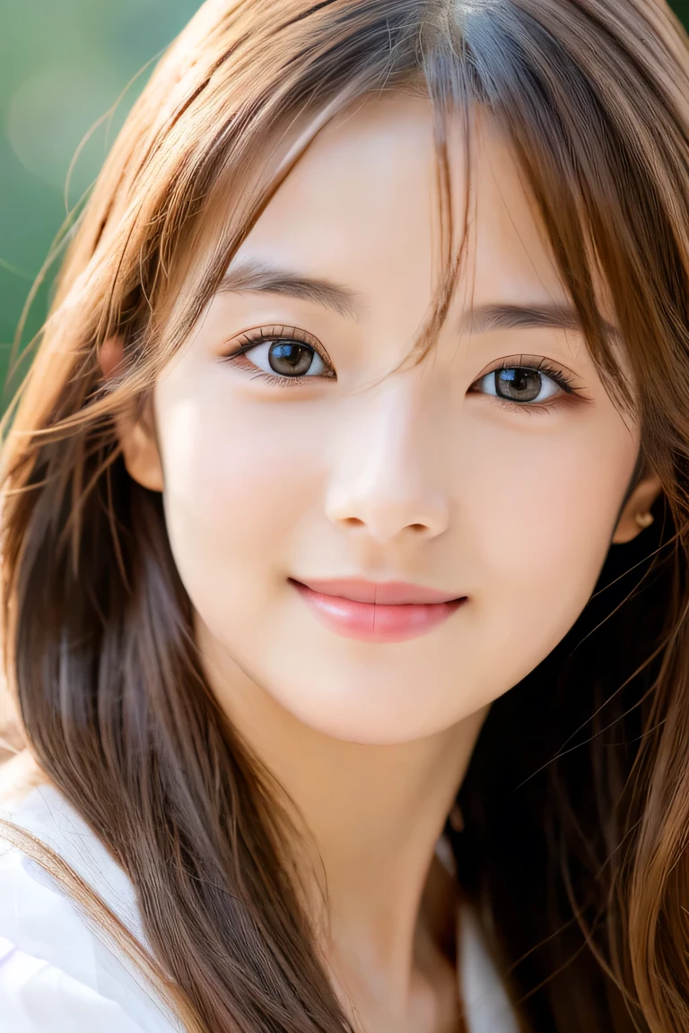 (((8k,Attention to detail,Attention to detail、highest quality,masterpiece,Attention to detail,))),RAW Photos & Realistic atmosphere,Beautiful dark eyes,Mouth Details,Glossy Lips,Thin eyebrows,beautiful Eyes、Soft white skin that shines in every detail、Her deep black eyes are very beautiful, Very beautiful face,Very beautiful face、Lively Faces,beautiful, Glowing Lips,beautiful Eyebrows,Infinite Reality, Realistic Young Gravure Idol,Very cute woman , Young Gravure Idol, Young Gravure Idol, とても美しくてかわいいbeautiful 21 year old beauty,Incredibly beautiful and elegant,beautiful 21 year old beauty,Natural soft light,A little brown hair,(Shiny Hair,,beautiful and kind eyes:1.5),A kind smile,Shapely breasts,Medium Long Hair,beautiful posture,No makeup,Watching the Future,