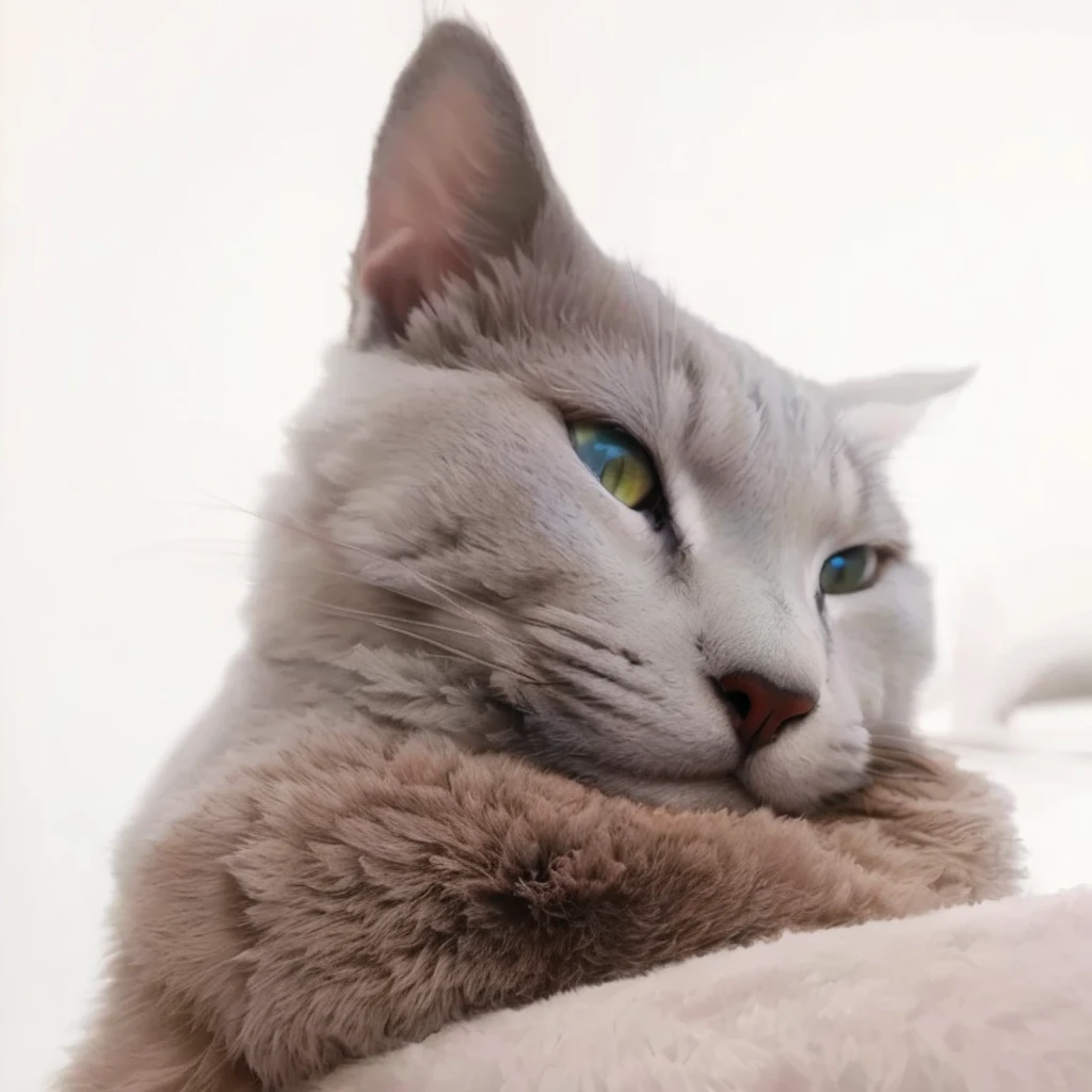 forest、bright、The light shines、Cat looking down、fluffy、fluffy!、cute、Pokémon、Russian Blue
