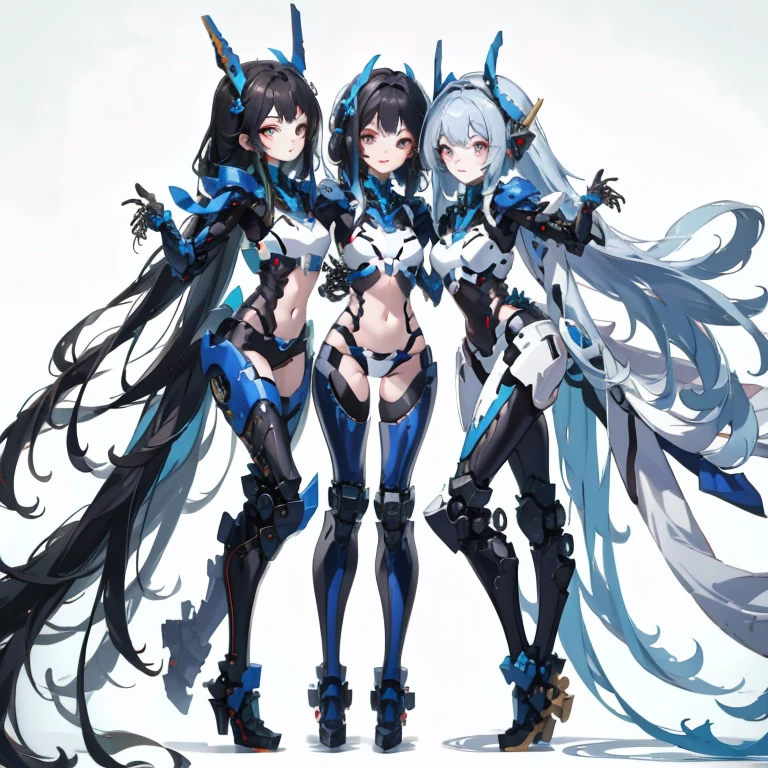 (Masterpiece, high quality),
(Multiple women),
,
All women transformed into super robots,
(All have colorful internal skeletons),
(the face is a human face),
They all have different hair colors and hairstyles.,
Everyone's whole body is made of metal and mechanical parts.,
Everyone is not wearing clothes,
Everyone's top is different,
Everyone has a different bottom shape,
Everyone's bottoms and tops are different colors,
The shape of the bottom and top of each shoe is not the same.,
All have different leg shapes,
They all have height differences,
The bodies bear little resemblance to each other,(Group selfie), Wide-angle, Soft Light,
whole body mechanics,
Only the faces of all of them remain human.,
All standing together, Everyone smiles at the master, Group Selfie, Full Body Shot, Nice long legs, lipstick, Pretty face, Everyone is showing off their bodies, retina, Tabletop, Accurate, Anatomically correct, Advanced Details, 最high quality, High Resolution Repair Shop