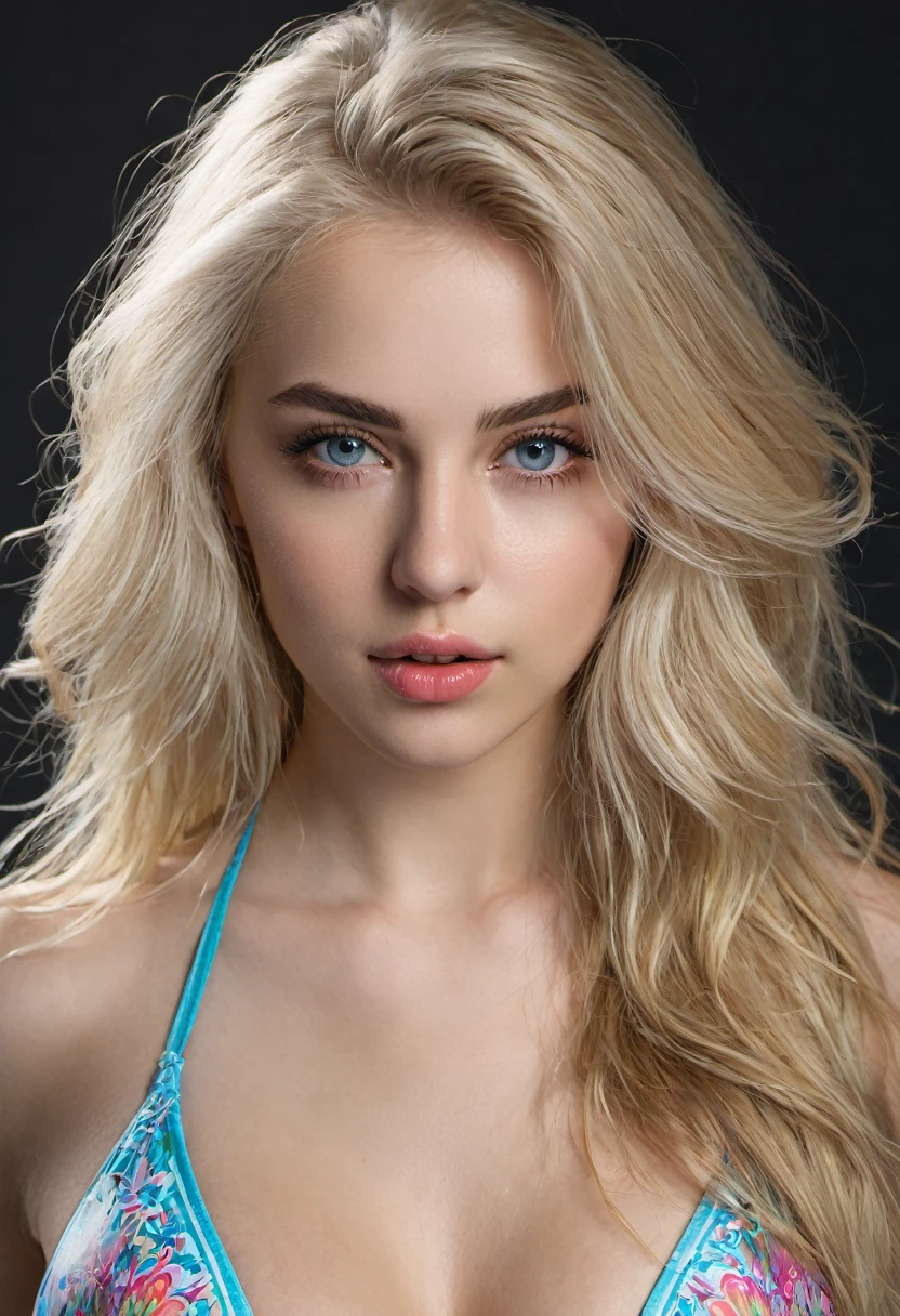 (european blonde:1.1, 20 years old, long hair, beautiful detailed eyes,beautiful detailed lips,extremely detailed eyes and face,longeyelashes), (big chest, big ass, medium thighs), (bikini), (best quality,4k,8k,highres,masterpiece:1.2),ultra-detailed, (realistic,photorealistic,photo-realistic:1.37), portraits, vivid colors, studio lighting