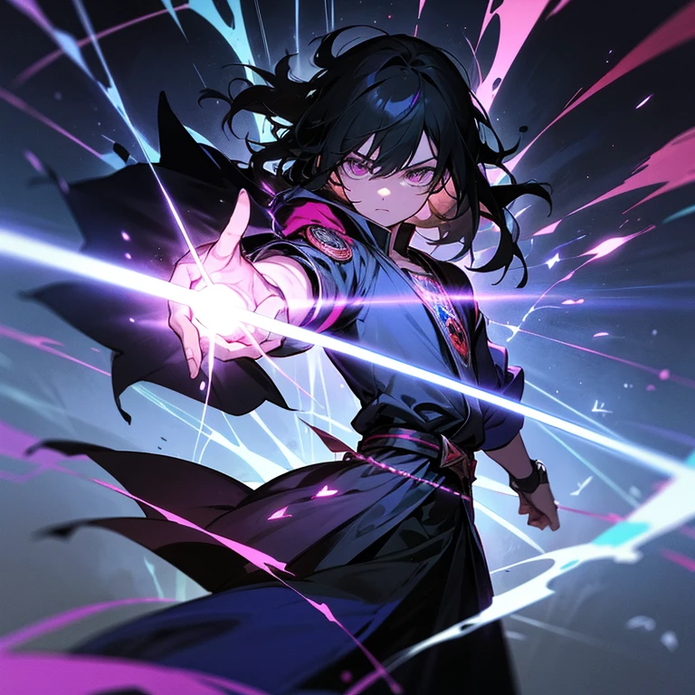 Nombre: Mystical Akira Akira is a formidable mage who fuses the ancient wisdom of magic with the cutting edge of technology.. Con una presencia misteriosa y elegante, Akira wears dark robes adorned with flashes of bright lights and embedded cybernetic decorations.. Su cabello oscuro cae en mechones ondulados alrededor de su rostro, enmarcando unos ojos brillantes que parecen contener el poder de un universo entero.
What sets Akira apart is his ability to mix arcane spells with advanced technological artifacts.. His hands are capable of conjuring lightning and flames., while their magical-technological devices launch laser beams and force fields. This unique combination allows him to unleash powerful attacks that defy the laws of both magic and science..
Akira es un maestro en el arte de la estrategia, able to anticipate his opponents' movements and counterattack with calculated precision. His knowledge of both magic and technology makes him a formidable and unpredictable adversary.. Sin embargo, a pesar de su dominio sobre fuerzas tan poderosas, Akira mantiene una aura de misterio y humildad, sabiendo que el verdadero poder reside en el equilibrio entre la luz y la oscuridad, magic and technology.