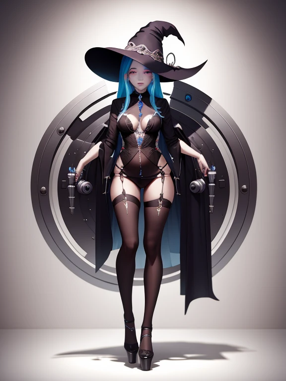 The witch resurrected with a mechanical body, Cute and pretty, Modifying your body to look more beautiful, Full Body Shot