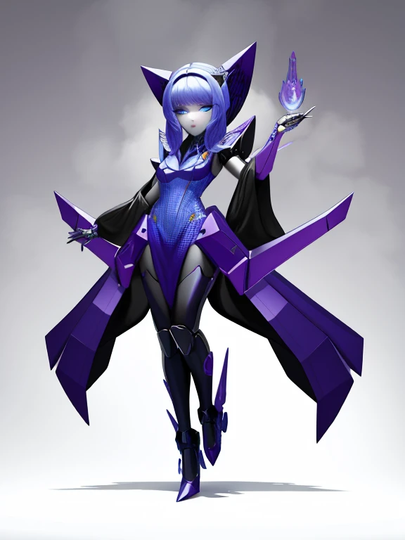 The witch resurrected with a mechanical body,
Cute and pretty,
Modifying your body to look more beautiful,
Full Body Shot