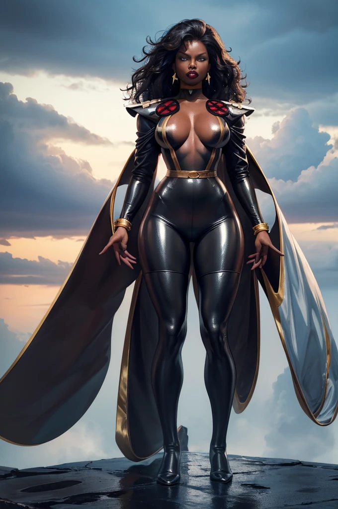 beautiful young anime girl, 16 years old, oval face, slender and toned hourglass body shape, sharp and noble facial features, arrogant and disdainful expression, classy opulent bedroom, golden silk thigh-length. nightdress , tanned white skin, plump cherry pink lips, thin eyebrows, big round violet-colored eyes, sleek short sleek dark-violet hair with American Pixie cut and small bangs covering her forehead, narrow waist, small wide curvy hips protruding to large perky round ass, sandals, modest C-cup breast size, tall 175cm, full body image, standing straight, looking at camera, hip level shot, huge European castle background, best quality