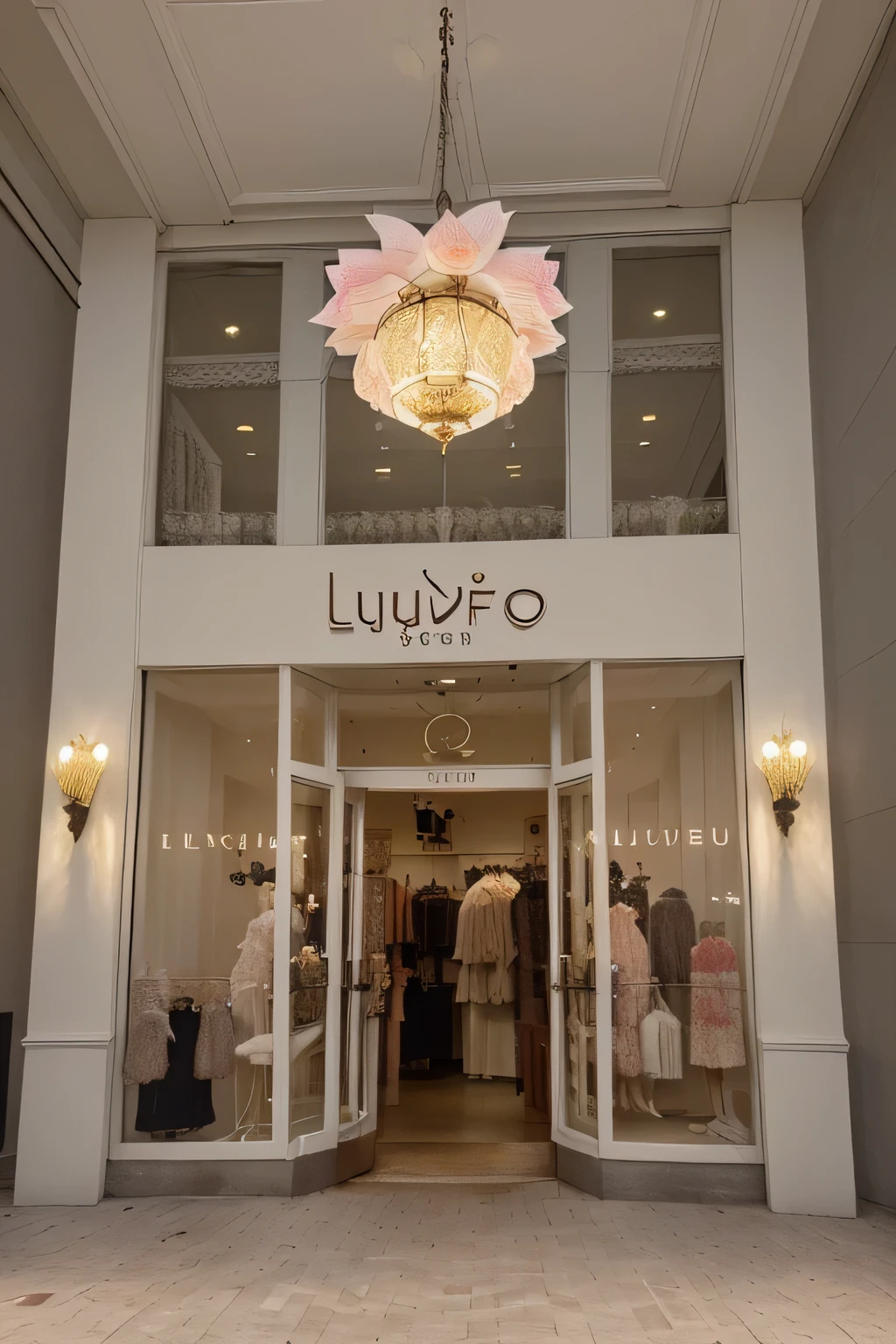 clothing store made of clothing made fiber of lotus flower, grande, de luxo e delicada