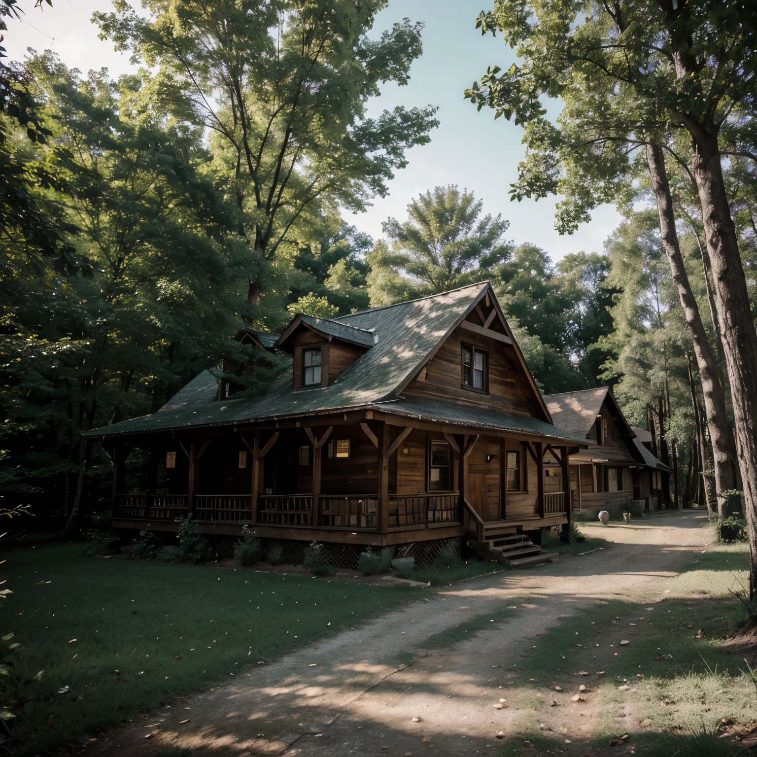 In a small, secluded town nestled deep within the woods,