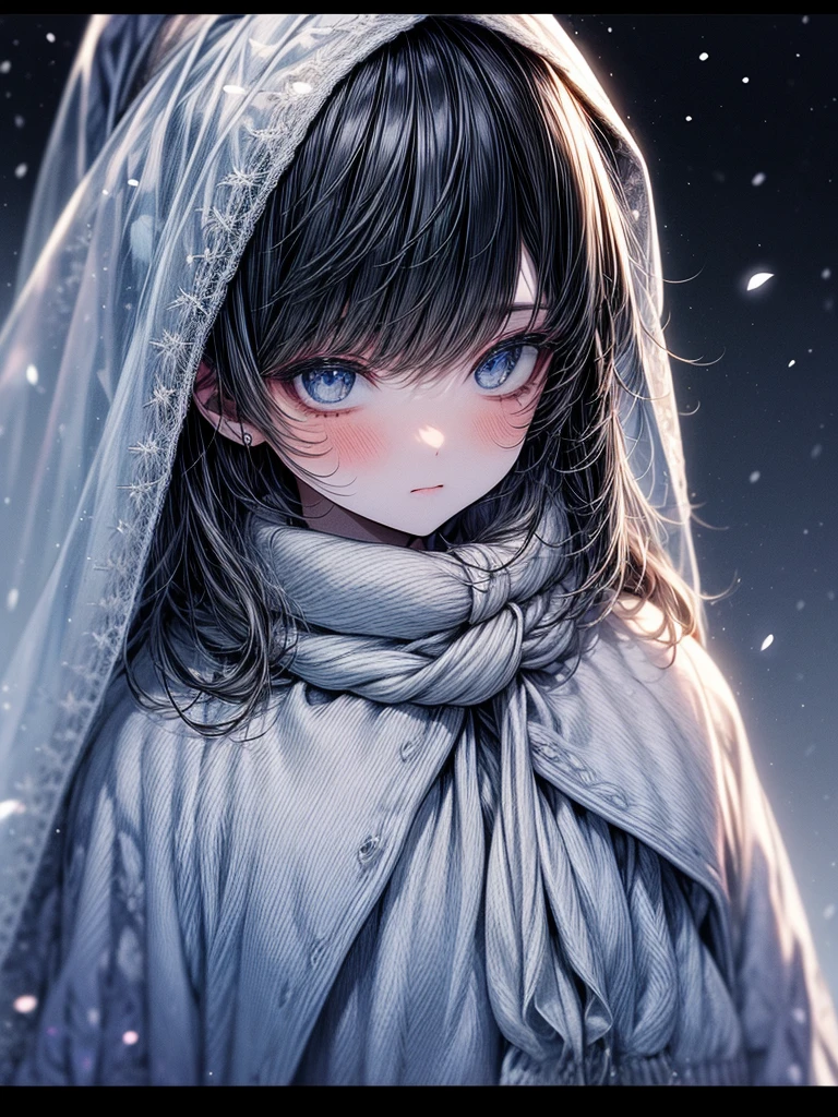 Heralding the arrival of winter
Snowflakes fall
Dressed in a white veil
The world becomes quietly beautiful