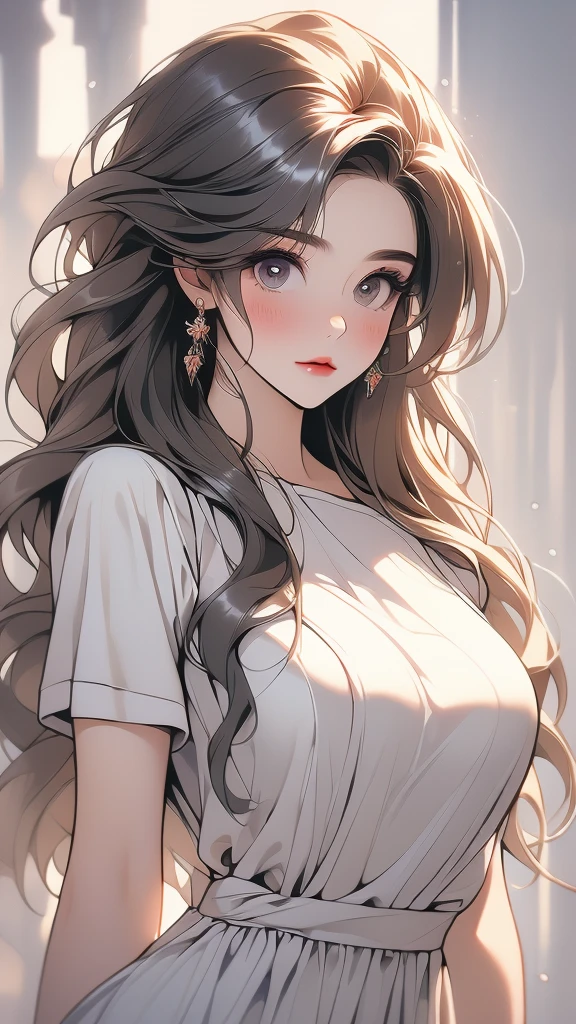 ((best quality, 8k, masterpiece:1.3)), Key Points:1.2, shy，blush，Perfect body beauty:1.4, Hips:1.2, ((Layered Hairstyle, breast:1.2)), (Wet clothes:1.1) , Highly detailed face and skin texture, Beautiful eyes, Double eyelids, Whitens skin, Long hair