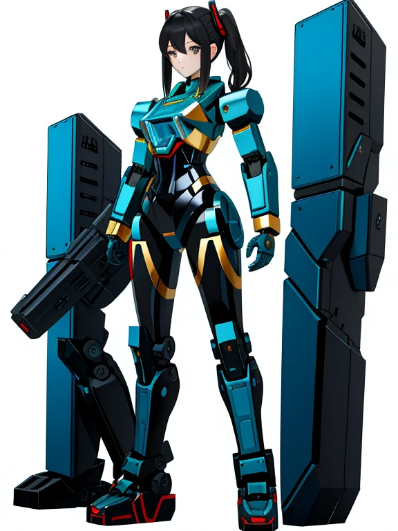 The women who became hero robots and how they support them々Vehicles,
Cute and pretty,
Full Body Shot,
Women are々Combined with various vehicles々A beautiful female robot with a simple shape,
Before after