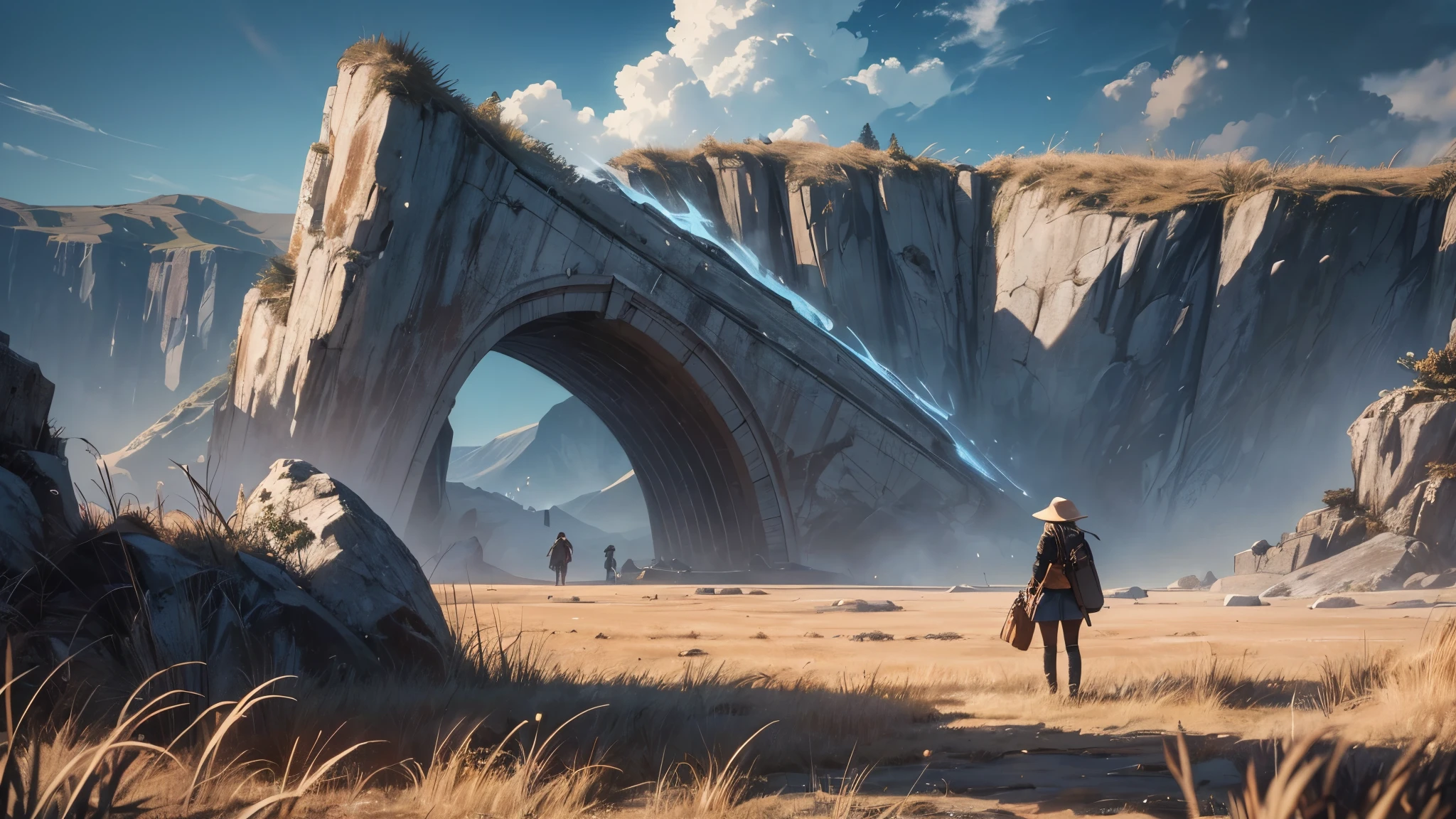 (best quality,4k,8k,highres,masterpiece:1.2),ultra-detailed,realistic,photorealistic:1.37, HDR,UHD,studio lighting,ultra-fine painting,sharp focus,physically-based rendering,extreme detail description,professional,vivid colors,bokeh,girl,lonely,((dark sky, giant glass land, ruined, vast grassland)),no one, blond short hair, girl in her twenties