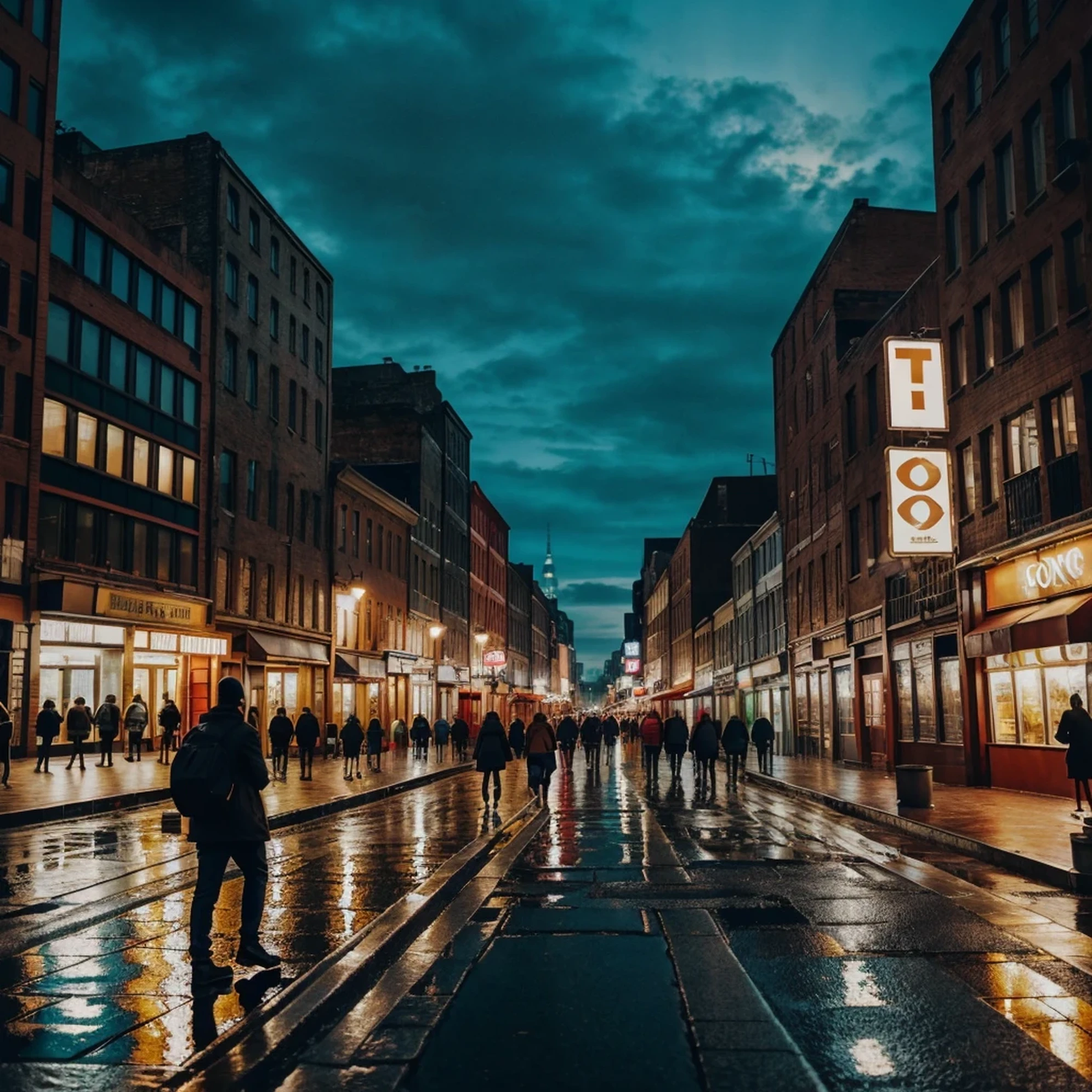 city,people,night,(best quality,4k,8k,highres,masterpiece:1.2),portrait,urban,surreal,detailed buildings,shining lights,neon signs,vibrant colors,street scene,lively atmosphere,exciting energy,bustling crowds,dynamic motion,nightlife,evocative shadows,reflection in puddles,contrast,busy traffic,mysterious alleyways,architecture details,moody ambience,moonlit sky,cityscape silhouette,artistic composition,movement,urban exploration,authenticity,lifelike portrait,expressive faces,storytelling,diversity and inclusivity,interactions,dynamic street photography,raw emotions,realistic textures,city lights reflecting on wet streets,blurred motion of passing cars,glowing skyscrapers,exploring the unknown corners of the city,unique characters,hidden stories to discover,nighttime adventures in the city that never sleeps.