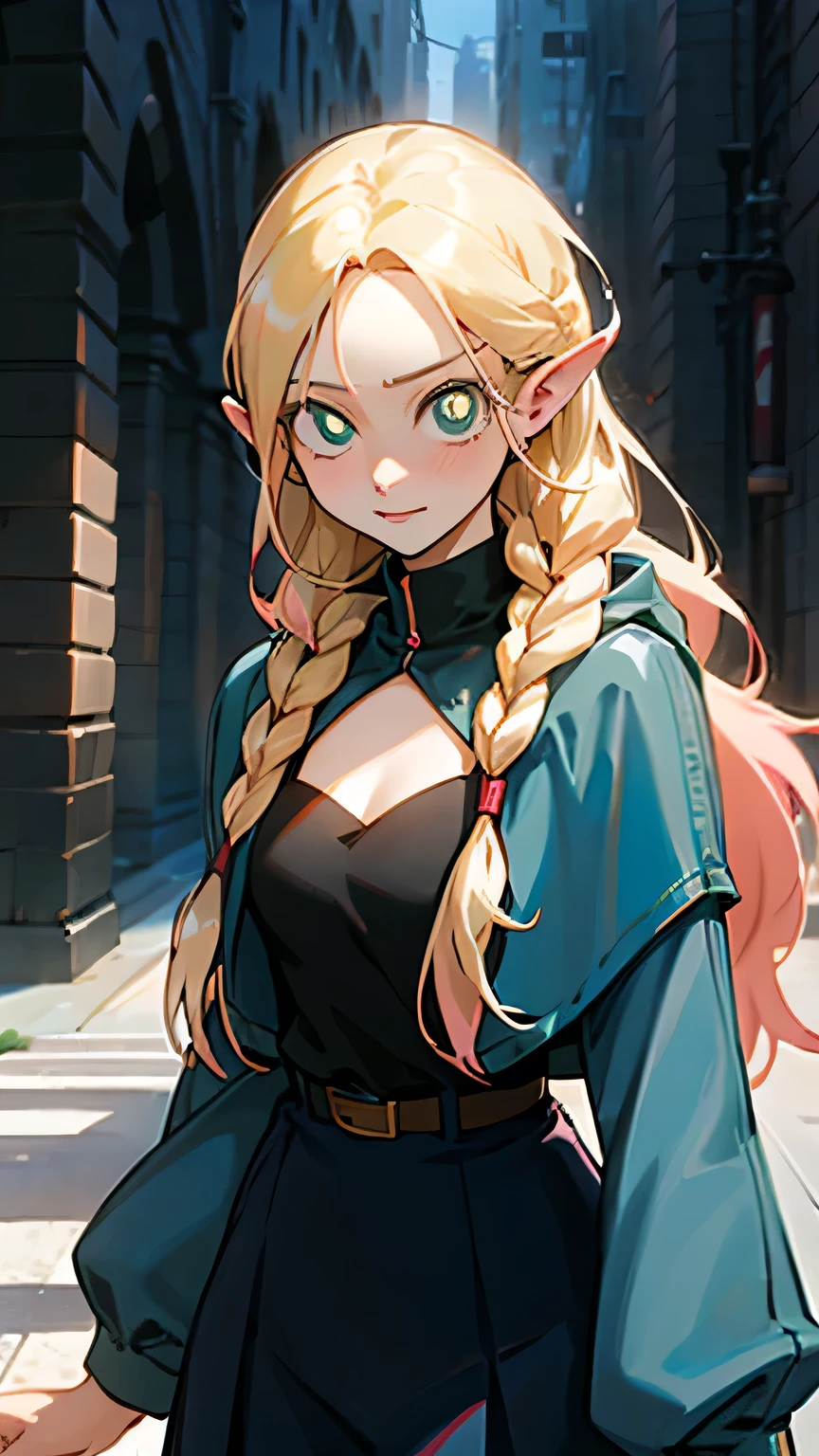 anime girl with pink hair and black top walking on the street， seductive anime girl， long hair anime girl， beautiful anime girl， Attractive anime girl， anime girl， Blonde anime girl long hair， Beautiful and seductive anime woman， （anime girl）， Anime visual of a cute girl， Beautiful seductive anime teen， Beautiful anime woman， Beautiful anime style， beautiful anime girl，beautiful pupils，exquisite eyes，

