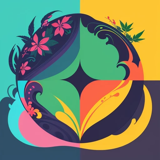 (highres,ultra-detailed),(vector logo:1.1),colorful,illustrative,green plant leaf,marijuana,stylized graphic,vector graphics,abstract concept,modern design,eye-catching,artistic composition,professional,advertising,brand identity,clean lines,simple yet impactful,memorable,fresh and vibrant,positive energy,organic and natural,botanical element,iconic symbol,unique visual representation,creative expression,purposeful shapes,playful concept,harmonious color palette,contrast,sharp focus,high-quality illustration,versatile usage,scalable design,flexible format,vector format,suitable for printing and digital media,logo variant,identity branding,marketing materials,website,app icon,vector file capability,image editing software compatibility,artistic versatility.