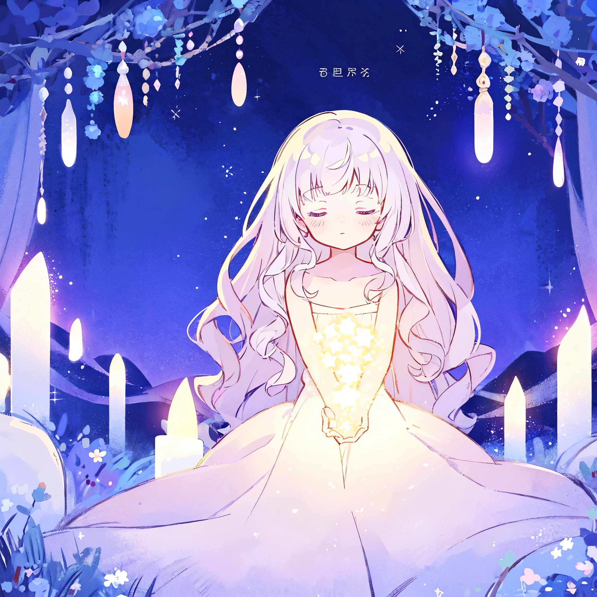 complex background, wishing star background, a woman wearing an ethereal mystical pink translucent dress that reflects the stars, dreamy, peaceful, serene composition, glowing stars, glowing, perfume promo art, mystic, complex drawing, highly detailed, Covergirl brand, promo art, artistic rendition, ethereal, starry night, midjourney style