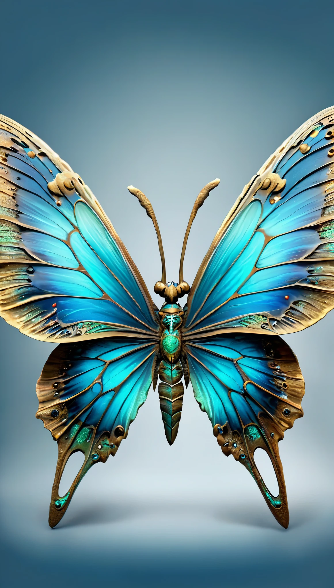 (best quality,highres:1.2),ultra-detailed,beautiful blue butterfly mixed with a dragon, creative and hyper-realistic, (vibrant colors:1.1), (sharp focus:1.1), (photorealistic:1.37), HD, (combination of delicacy and power:1.1), incredibly detailed wings with intricate patterns, breathtaking scales, realistic textures, (majestic presence:1.1), (sublime symphony of colors:1.1), (ethereal beauty:1.1), (spectacular contrast:1.1), (mesmerizing scene:1.1), (dreamlike atmosphere:0.9), (playful interaction between the butterfly and the dragon:1.1), (magical ambiance:1.1), (captivating charm:1.1), (imaginative fusion of fantasy and reality:1.1), (exquisite combination:1.1), (awe-inspiring:1.1), (unleashing their inner power:1.1), (harmony and balance:1.1), (extraordinary attention to detail:1.1), (masterpiece:1.2)