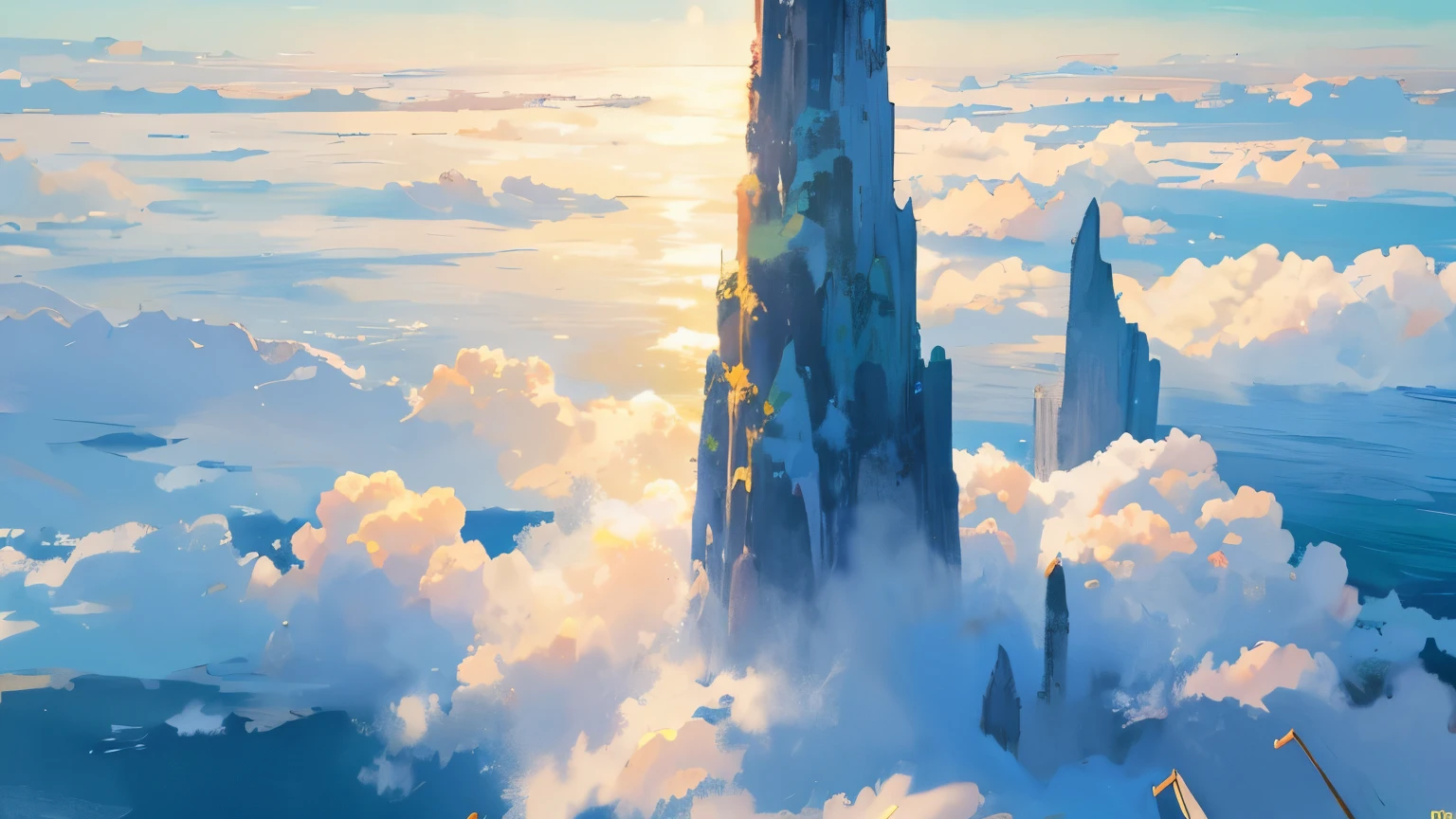 ((best quality)), ((masterpiece)), (detailed), sea of clouds,No people