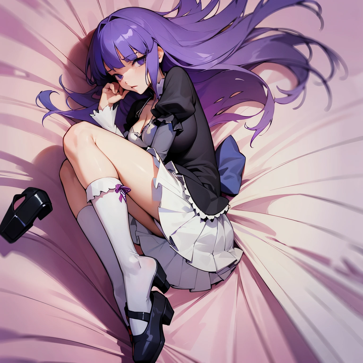 panties bra lying Frederica Bernkastel dakimakura socks legs cleavage spread legs