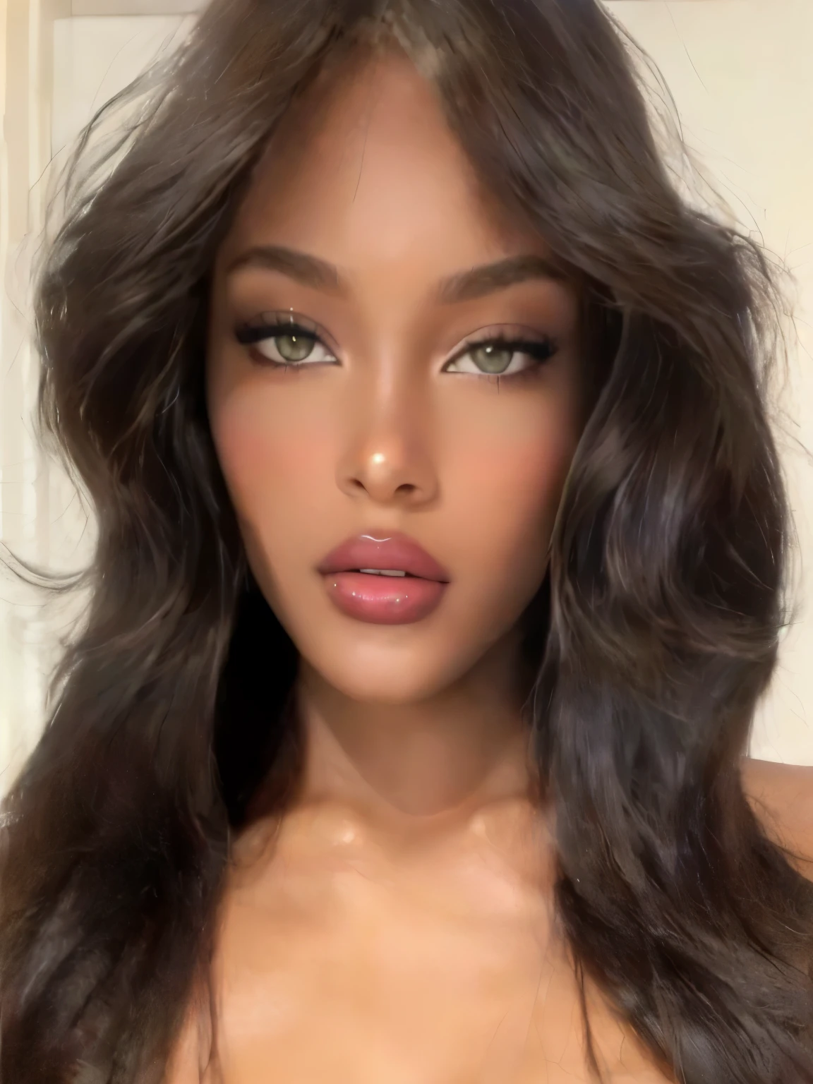 arafed woman, instagram model, sensual smile, woman with long hair, portrait of Sophie Mudd, beautiful woman, instagram model, beautiful beautiful woman, beautiful lady, amazing beauty, perfect face, amazing beauty, victoria's secret model, she has olive skin, beautiful face, the most beautiful woman in the world, beautiful attractive face, beautiful model, instagram model, beautiful beautiful woman, sexy girl, beautiful woman, dark skin , thick lips, seductive lady, perfect face, sexy face, feminine and sexy body, sensual smile, angelablanca, beautiful latin face, face like ester exposito, beautiful beautiful woman, amazing beauty, seductive lady, beautiful woman, amazing beauty, beautiful lady , face like ester exposito, shocking beauty, sexy face