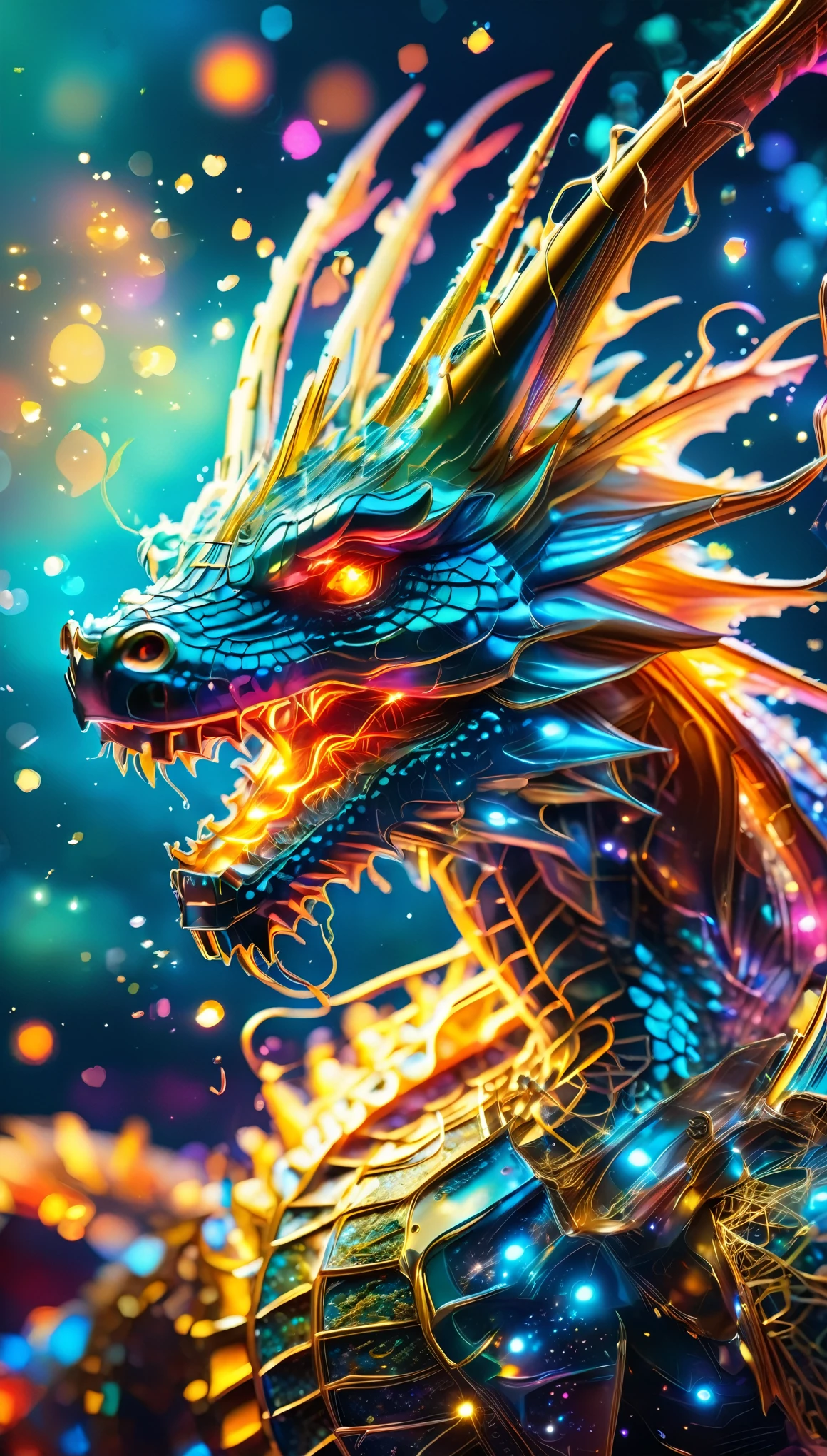 (full body, detailed), ((dragon portrait with blue butterfly wings:1.5)), photorealistic, masterpiece: 1.2), (best quality, HD, 8k), (realistic: 1.37), faint smoke, ultra detailed , sharp focus, bright eyes, scales and textures, ethereal, serene, beautiful landscape, soft lighting, vivid colors, bokeh, blurred background