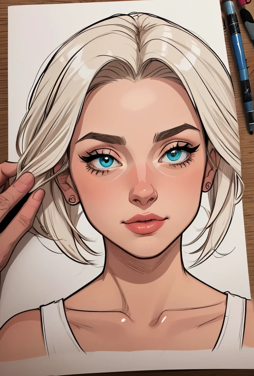 Personagem mulher ninja com marcas de guerras Imagem de desenho animado de uma mulher .cartoon style illustration, estilo de arte dos desenhos animados, estilo de arte dos desenhos animados, digital illustration style, design de personagens altamente detalhado, arte digital detalhada coragem, Forest fan art, Design de personagens de retrato, beautiful digital illustration, retrato de alta qualidade, Arte em quadrinhos, mulher jovem cabelo com transas lindas . Beautiful lined eyes Medium large bust and wonderful sexy clothes. image expression of sexual desire from the waist to the head illustration