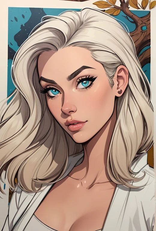 Personagem mulher ninja com marcas de guerras Imagem de desenho animado de uma mulher .cartoon style illustration, estilo de arte dos desenhos animados, estilo de arte dos desenhos animados, digital illustration style, design de personagens altamente detalhado, arte digital detalhada coragem, Forest fan art, Design de personagens de retrato, beautiful digital illustration, retrato de alta qualidade, Arte em quadrinhos, mulher jovem cabelo com transas lindas . Beautiful lined eyes Medium large bust and wonderful sexy clothes. image expression of sexual desire from the waist to the head illustration