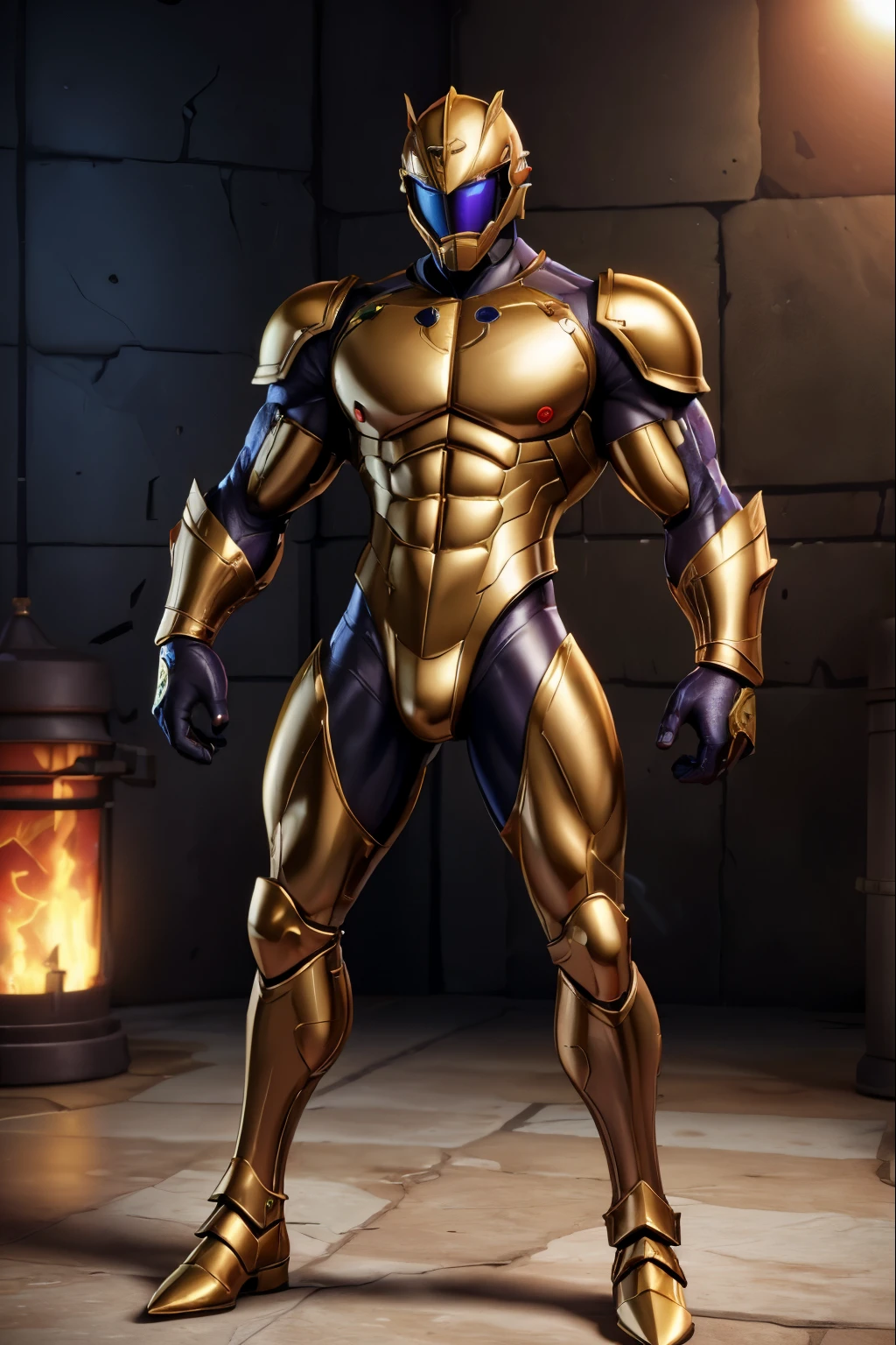 ((Best Quality, 8K, ultra-detailed, Masterpiece: 1.3)), 1boy, shiny skin, sharp, Perfect Body Beauty, realistic shaded perfect body, muscular male, (cute male face:1.1),("bodysuit, big bulge ":1.2),("leggins , armor":1.1),("glove, armor":1.1 ), helmet, helmet that covers the entire head, mask of an expressionless male face. (techwear)(dynamic pose:1.1), thigh , battle field , (bulge focus:1.2), 3d, cartoon