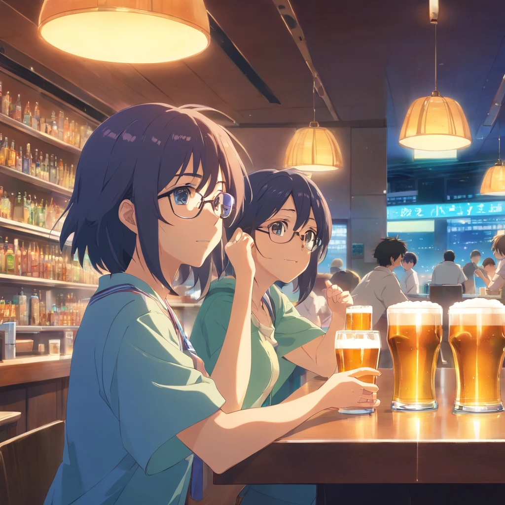Beer canteen canteen Glasses