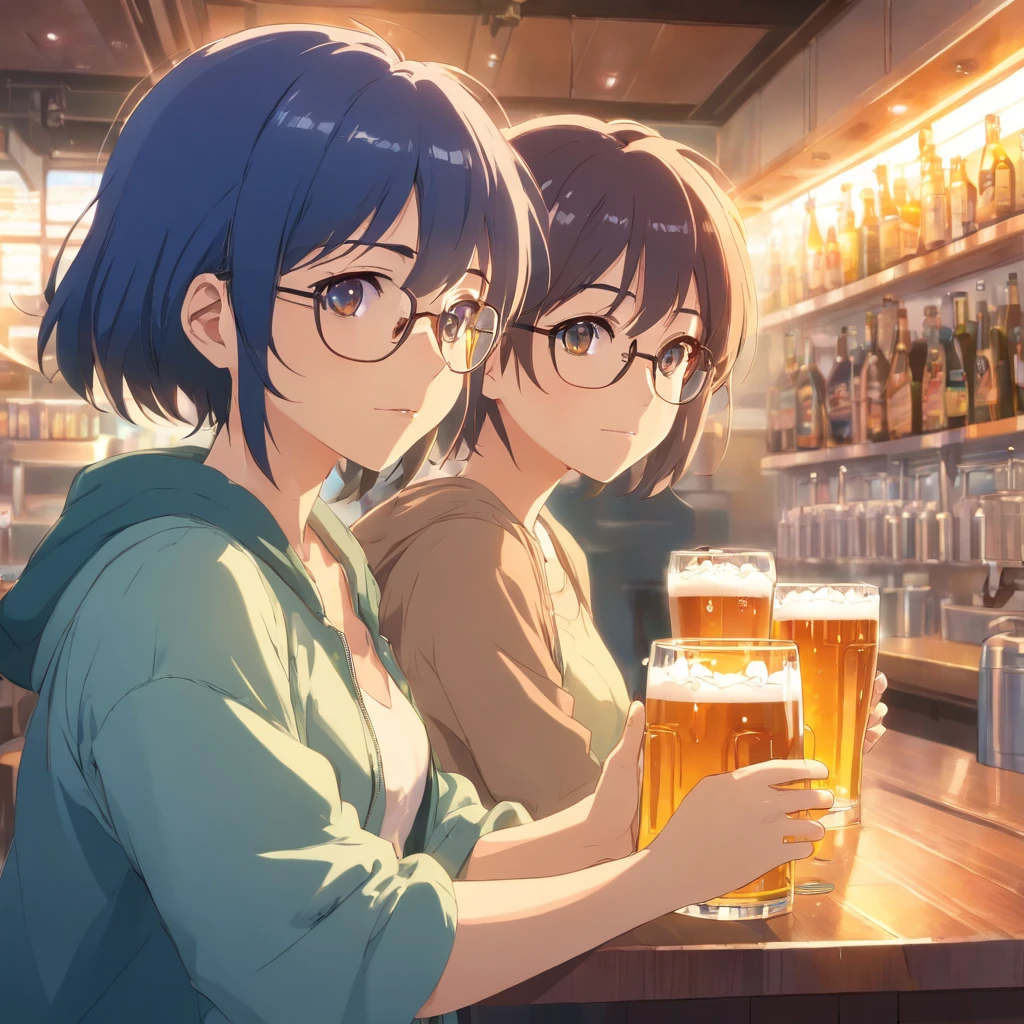 Beer canteen canteen Glasses