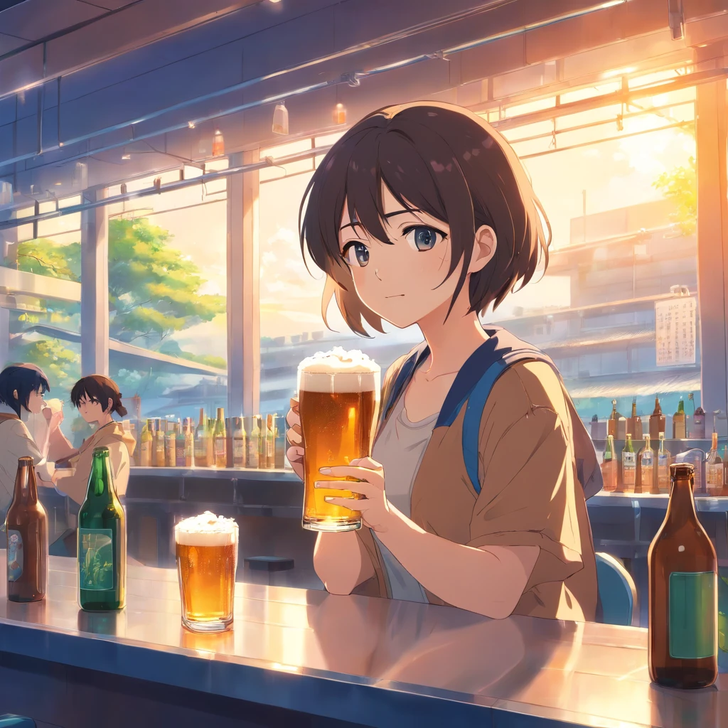 Beer 　canteen　canteen　Glasses