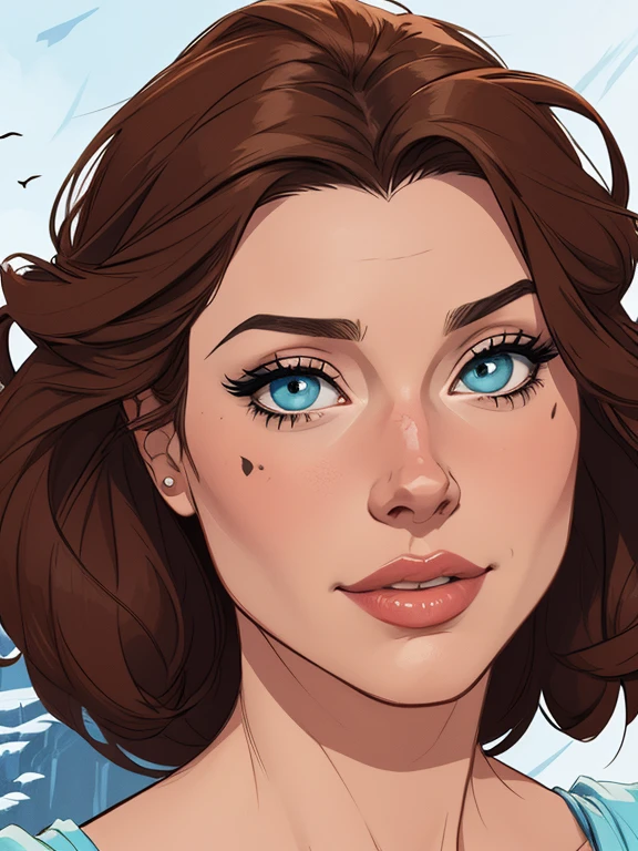 estilo de desenho animado:1.2), Geena Davis s Mulher brasileira desenho ART Artline mulher Imagem cartoon de uma mulher , roupas sensuais , garota super valente destemida , Ilustra??o estilo desenho animadocabelo preto ondulado, estilo de arte dos desenhos animados, estilo de arte dos desenhos animados, digital illustration style, design de personagens altamente detalhado, arte digital detalhada fofa, Fan art horror character design portrait, black curly hair digital illustration beautiful high quality portrait, arte em quadrinhos, retrato do design do personagem, Busty naked woman with medium breasts cartoon style female character Geena Davis mercenary warrior Woman character Queen Anna of Arendelle with war scars Cartoon image of a woman .Ilustra??o estilo desenho animado, estilo de arte dos desenhos animados, estilo de arte dos desenhos animados, digital illustration style, design de personagens altamente detalhado, arte digital detalhada coragem, Forest fan art, Design de personagens de retrato, beautiful digital illustration, retrato de alta qualidade, Arte em quadrinhos, mulher jovem cabelo com transas lindas . Queen Anna of ArendelleBeautiful lined eyes Medium large bust and wonderful sexy clothes. image expression of sexual desire from waist to head illustration Queen Anna of Arendelle