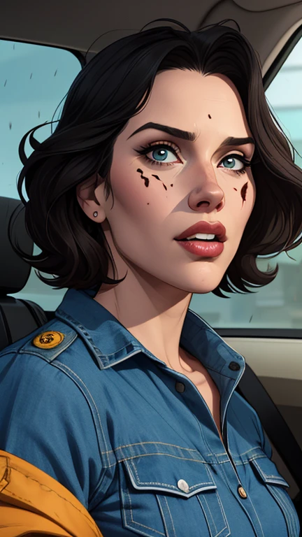 estilo de desenho animado:1.2), Geena Davis s Mulher brasileira desenho ART Artline mulher Imagem cartoon de uma mulher , roupas sensuais , garota super valente destemida , Ilustra??o estilo desenho animadocabelo preto ondulado, estilo de arte dos desenhos animados, estilo de arte dos desenhos animados, digital illustration style, design de personagens altamente detalhado, arte digital detalhada fofa, Fan art horror character design portrait, beautiful curly black hair digital illustration high quality portrait, arte em quadrinhos, retrato do design do personagem, Personagem feminina peituda, without clothes and with medium breasts, estilo desenho animado Geena Davis ficha de personagem, white Greek man with short very curly hair black and red utility jacket, motorist, alta qualidade, bonito, jeans azul claro, straight body hair, messy look, robusto e sujo, different facial expressions, corpo todo, camisa branca, masculine, Alto, Strongman revolver model 38 Viking style astronaut uniform Portrait style Cartoon style digital illustration GTA style Fallout 4 survivor wearing police uniform , He has black hair and a beard, he has an expression of anger and is stained with blood from battle, the scenery and destruction around him, Cartoon style, digital illustration, GTA style, portrait mode, with a model 38 revolver, astronaut uniform