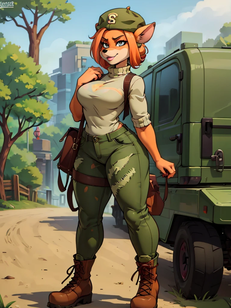 girl with Furry anthro bandicoot, sweater hat, camo pants, army boots.
Examples of corresponding prompt outputs:
- A girl with a Furry anthro bandicoot wearing a sweater hat, camo pants, and army boots.
- A girl and her Furry anthro bandicoot companion, both dressed in casual camo attire with army boots.
- An adorable girl with a Furry anthro bandicoot on her shoulder, sporting a cozy sweater hat, camo pants, and military-style boots.
- A stylish girl rocking a Furry anthro bandicoot-inspired outfit, complete with a fashionable sweater hat, camo pants, and army boots.
- A confident girl posing with a Furry anthro bandicoot, dressed in a cozy sweater hat, camo pants, and sturdy army boots.
Remember to incorporate the required elements such as the girl's eyes, nose, and lips in the description to ensure the face features are detailed and accurate.