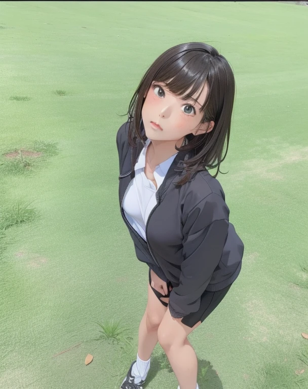 girl, Sweat, vapor, Medium Chest, shy, Beautiful Hands, Looking at the audience, sexy look,NFSW