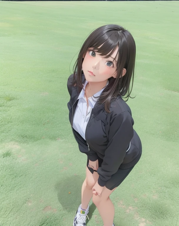 girl, Sweat, vapor, Medium Chest, shy, Beautiful Hands, Looking at the audience, sexy look,NFSW