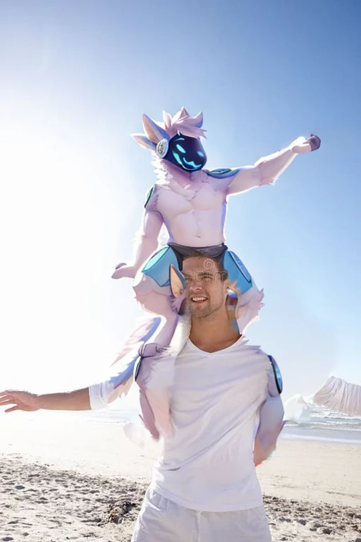 ((sfw, A male Anthropomorphic Light blue fur protogen on top of a persons shoulder's being really happy and silly
, on someone's shoulder )), hentai, , anthro, solo, male, tall, shortstack,night time in a bedroom , muscular chest shirtless, muscular , laying down in bed , angle, looking at viewer, background, extremely detailed, photorealistic, 3d render, high quality digital art, smug grin, detailed eyes, shirtless ,henati , good dragon anatomy, good perspective, towards viewer, by bebebebebe, by sicklyhypnos, by gerkk, by orf, (by by cutesexyrobutts, by darkgem, by zackary911, (by by singafurian, by daftpatriot, sassy, cute, early 20s, detailed face, handsome, slightly chubby and big muscles , face, detailed mouth, hentai style, shirtless, sfw, show off,, A male Anthropomorphic Light blue fur protogen on top of a persons shoulder's being really happy and silly
, on someone's shoulder