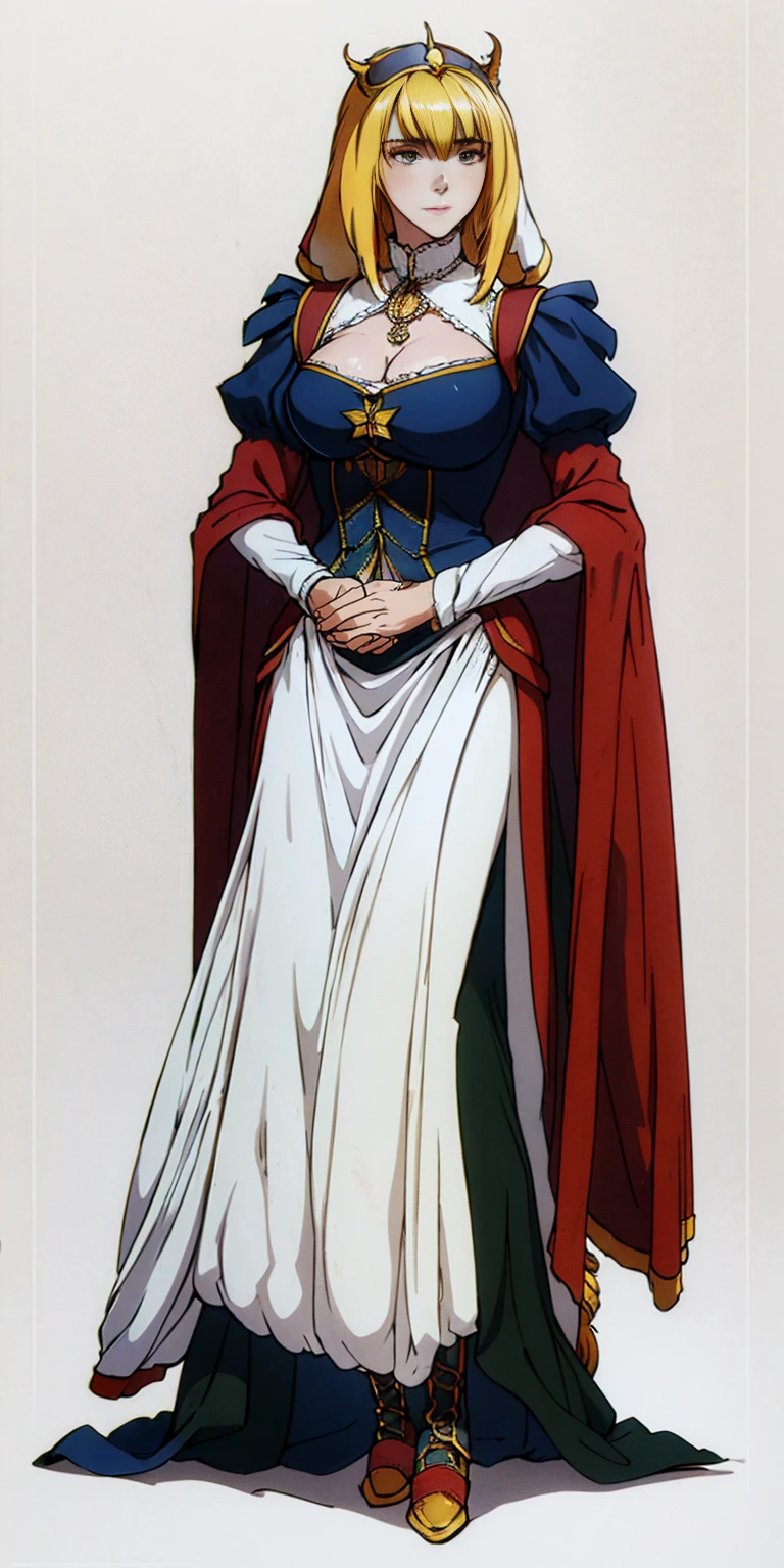 full body of a woman in a dress with a veil, feet together, standing feet together, militar boots, beautiful fantasy maiden slave warrior, beautiful fantasy art portrait, fantasy victorian art, medieval fantasy art, beautiful and elegant queen Roxxane, portrait of queen of light, fantasy portrait art, gothic fantasy art, a beautiful fantasy empress, ((white background))