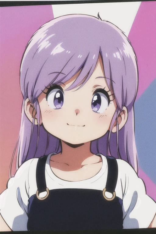 corona,Very young ,,Light purple hair,isress,retro artstyle,One girl,一人in,1980s \(style\),Looking_in_Audience,:is,