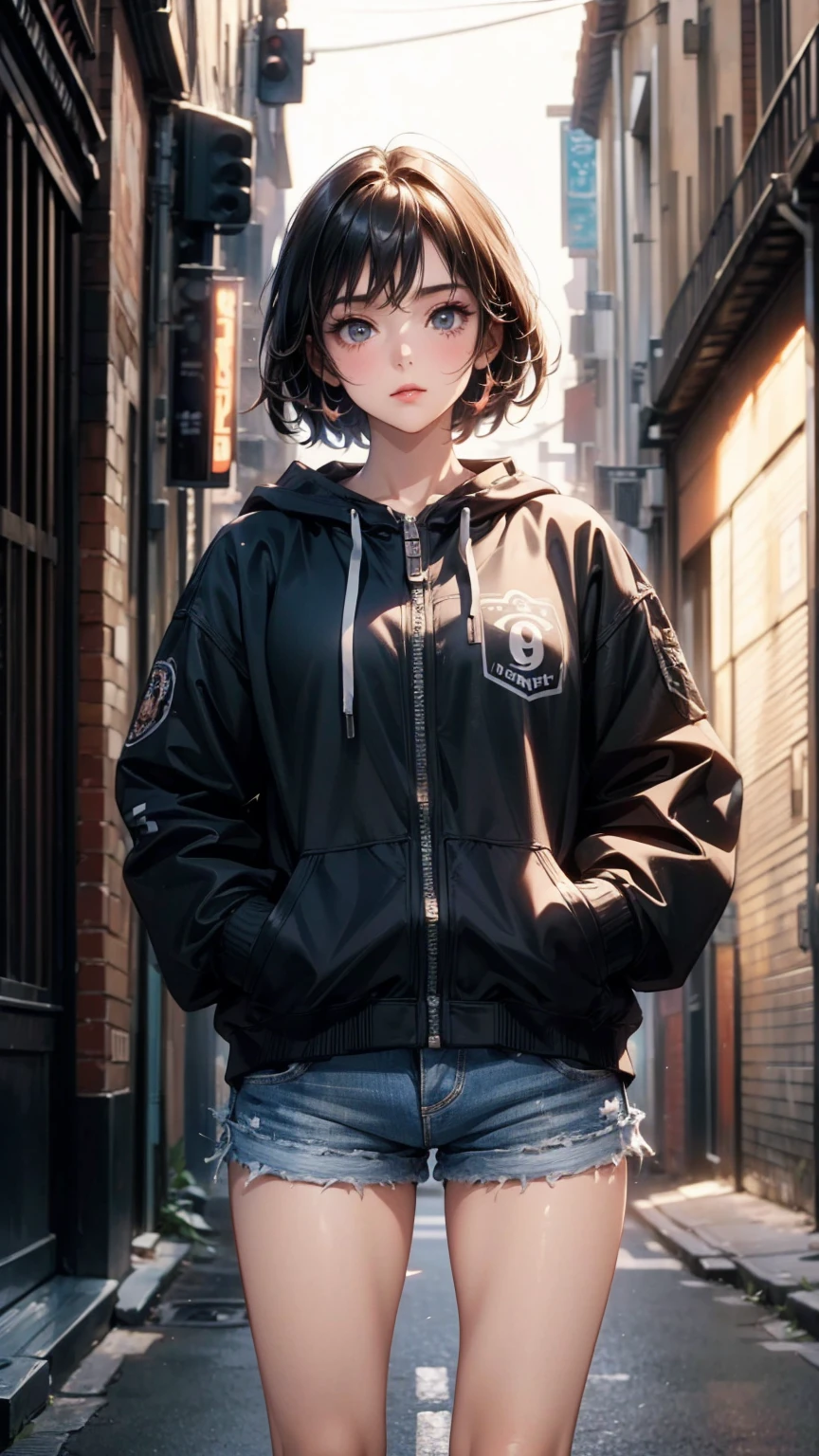 Girl holding an umbrella, rain, Wet clothes, Cat ear