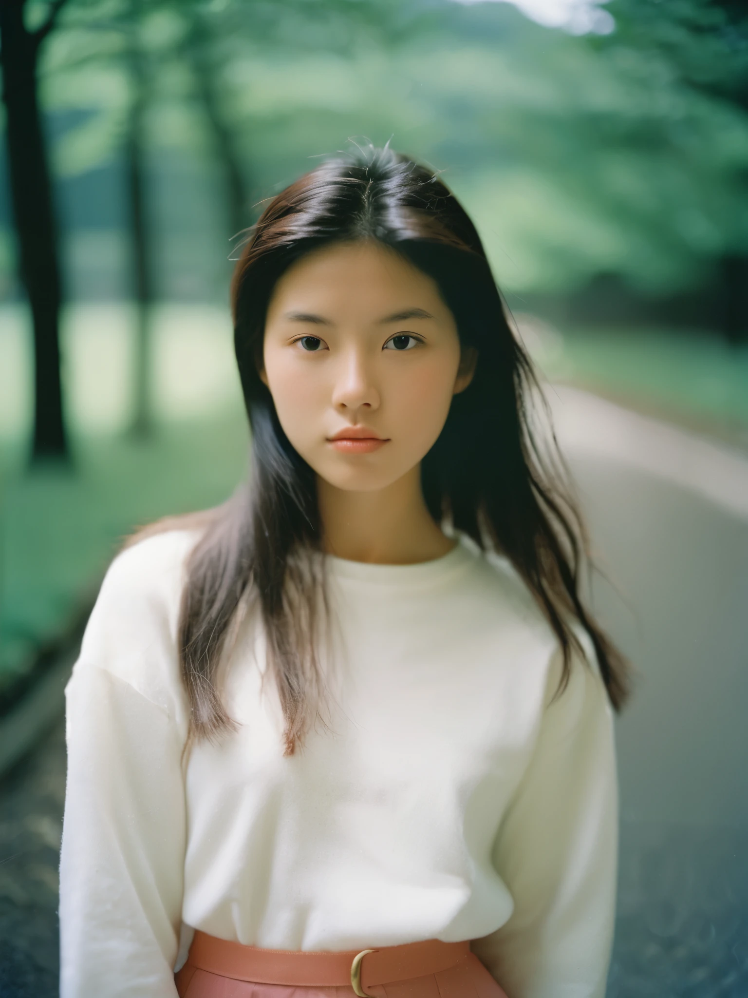 Masterpiece of analog film photography: Girl,Photographed by Hideaki Hamada using a Pentax 67II and Kodak Portra