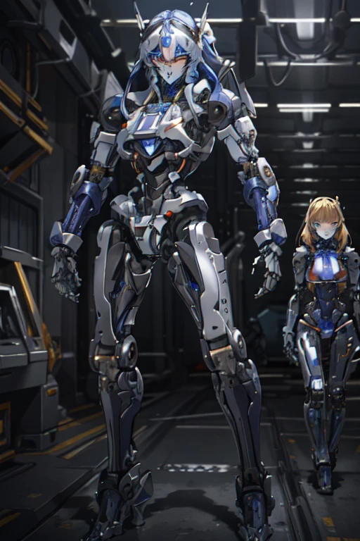 multiple girls,
mecha musume,
mechanical parts,
robot joints, android, Machine body, (masterpiece, 最high quality, high quality, High resolution, Super detailed),
perfect face