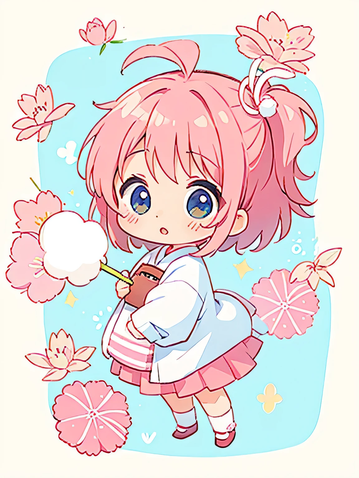 Momoko Sakura style, Kawaii Design, Chibi, Take off your clothes、Take it off and throw it away