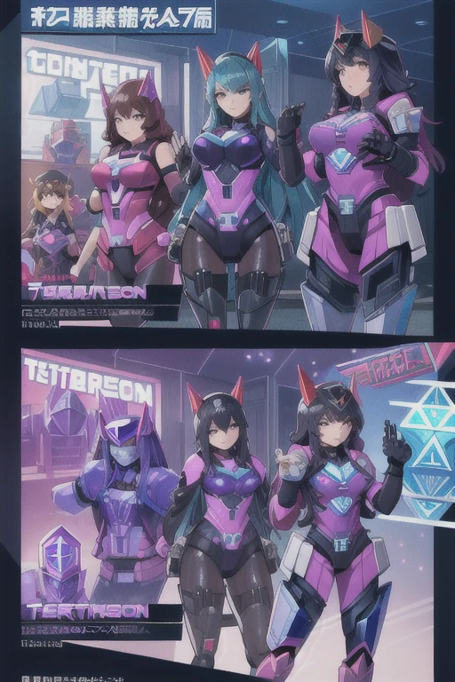 masterpiece, highest quality,
(Woman Cybertron、Woman Destroyer),
(A perfect and pretty human female face),
All of the bodies have their internal skeletons exposed except for their faces.,
None of them are wearing exoskeletons.,
Everyone is showing off their bodies,
Vibrant,
colorful,
Inside the maintenance workshop,
Under maintenance,
Great Hall,
背景の整備中のWoman Cybertron、Woman Destroyer,
multi pose,
Full Body Shot,
Masterpiece,
Group selfie,
multiple, Woman Cybertron、Woman Destroyer, (6+Woman Cybertron、Woman Destroyer:1.9).