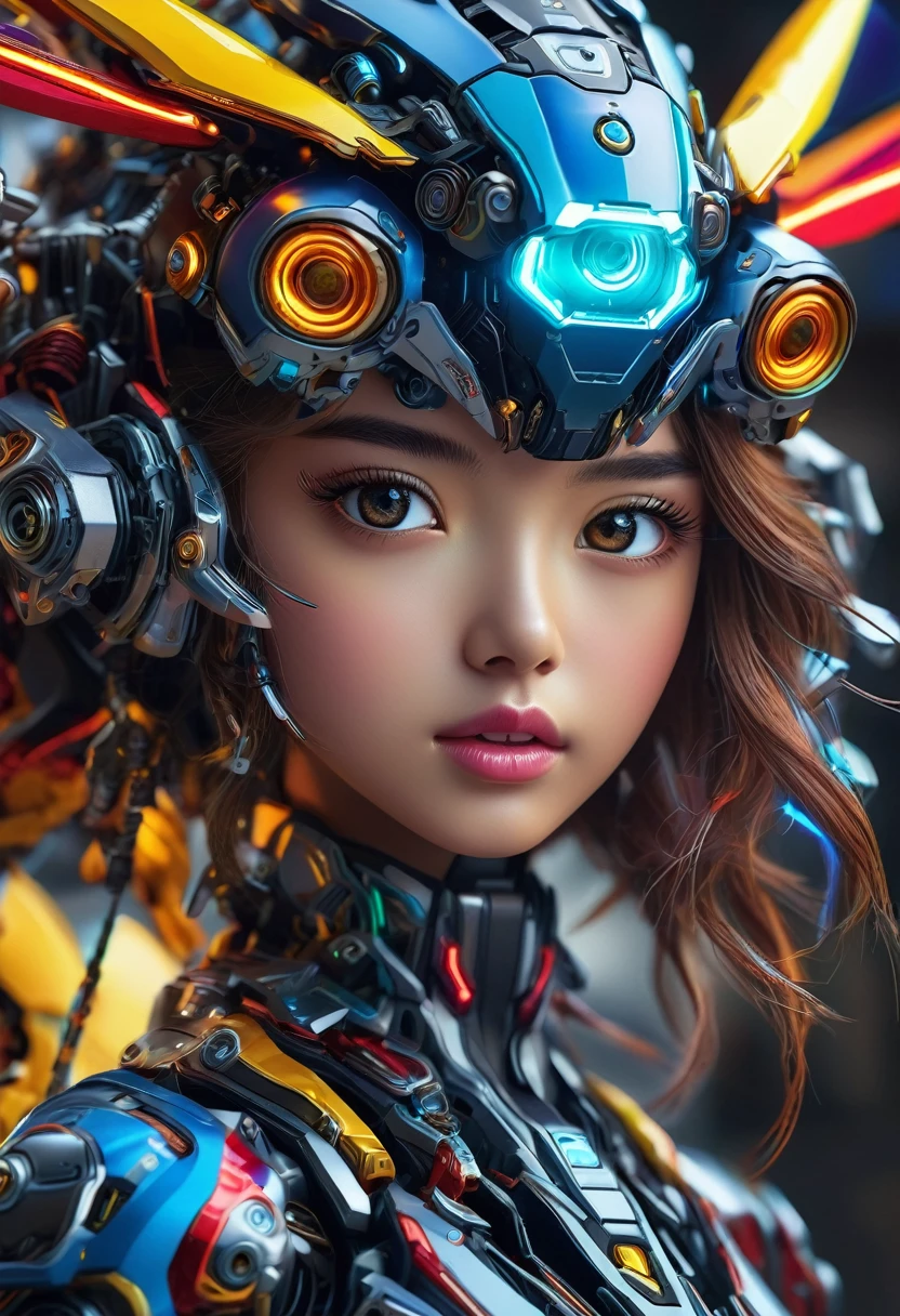 (masterpiece, PERFECT FACE, INTRICATE DETAILS), best quality, expressive eyes, perfect face, (cute teenager, DESTROYING DRONES, "Generate an anime-inspired mecha illustration with dynamic action poses and intricate mechanical details. Incorporate bold, vivid colors and dramatic lighting to enhance the sense of intensity and power."), vivid colors, foto realista, Super adobe, textura detallada, aesthetics, arte neuro cognitivo, neurocore, Photoshop, escala de colores, Arte alto, iPhone 14 Pro Max Camera, detalles intrincados, photographic realism, ultra calidad, ultra realista, photoreal, 