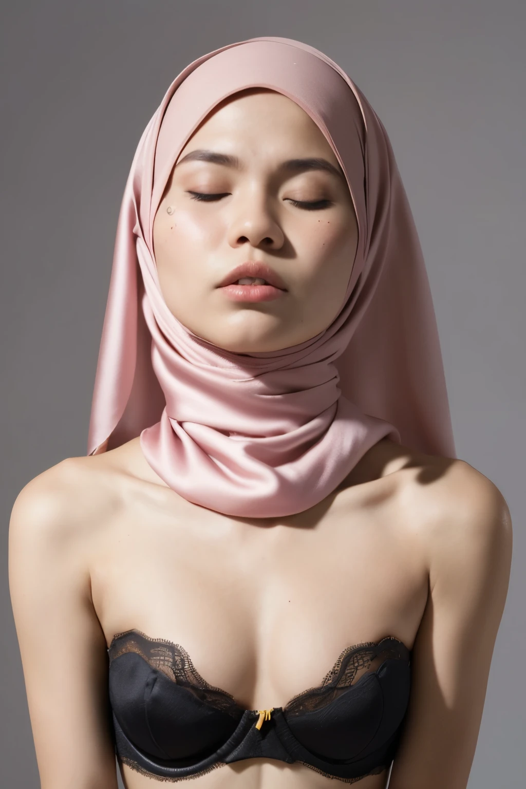 ((Colourful)), ((Big Tits:0.1)), ((Flat Chest:1.8)), Wear sunglasses and act like Rosyam, ((Closed Eyes)), ((Strapless Colourful bra Flat Chest)), Naked, Angry pose, Angry face, (((HIJAB MALAY GIRL))), masutepiece, High quality, UHD 45K, Realistic face, Realistic skin feeling , A Japanese Lady, , , Very cute and baby-like face, (((FLAT CHEST))), (MATRIX WORLD), ((look In front at the camera and SADNESS)), ((())), (((CUTE GIRL))), ((PEACH PASTEL LIPS)), ((SATIN LACE)), ((CHUBBY)), ((UNDRESS)). Brown, Flat Chest, Wearing G-String. Sitting, from behind view up, seductive pose, (Small face)